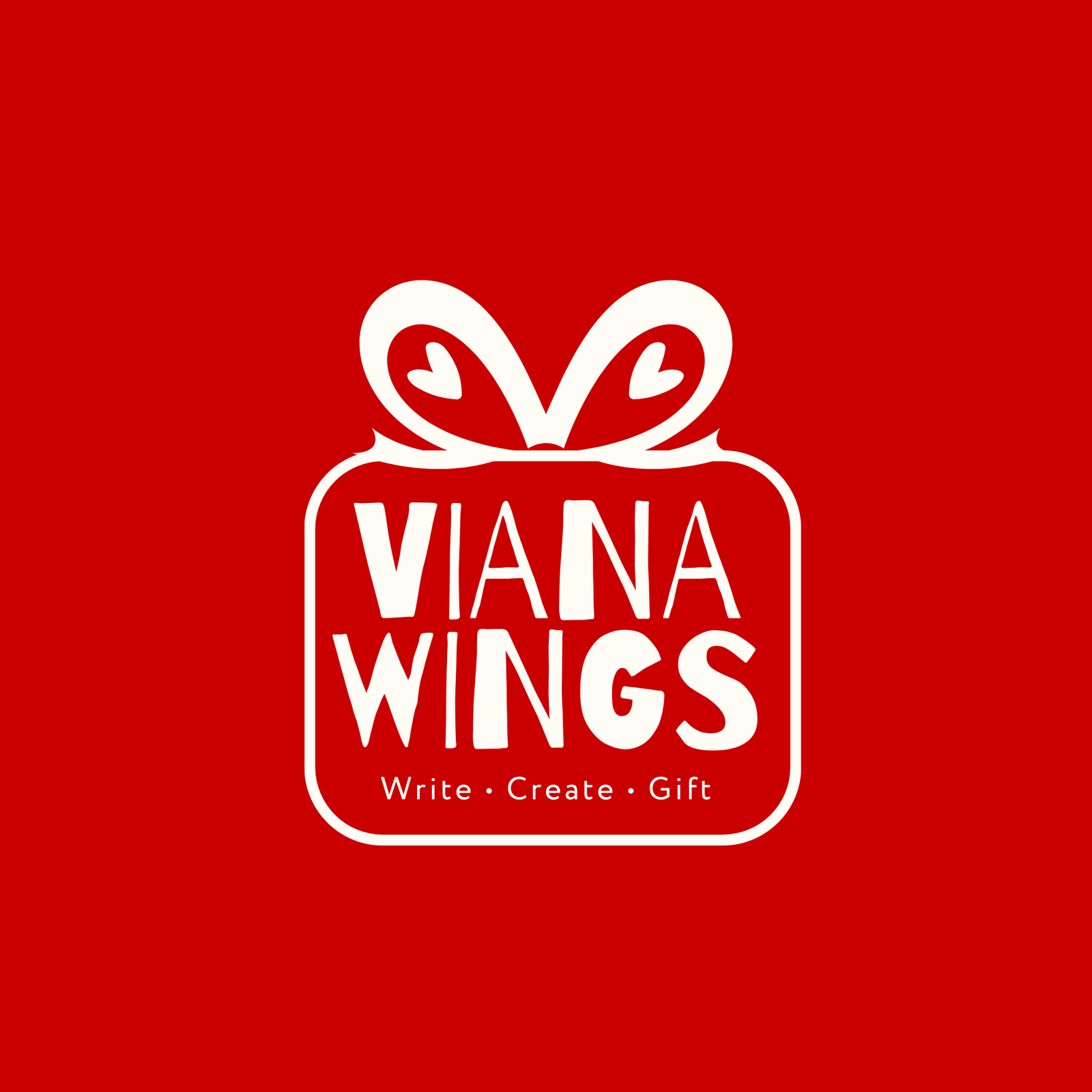 A vibrant logo representing Viana Wings’ assignment, ready-to-write pages, and gifting services.